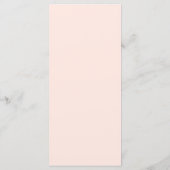 Retro helder en gedurfd perzik huwelijk menu (Achterkant)