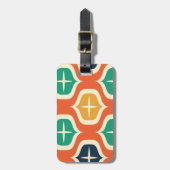 Retro Helder & Funky Bagagelabel (Voorkant verticaal)