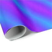 Retro Helderblauw & Paarse Harlekijn Cadeaupapier (Rol Hoek)