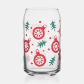 Retro Heldere Kerst Ornamenten Blikvorm Glas (Voorkant)