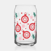 Retro Heldere Kerst Ornamenten Blikvorm Glas (Links)