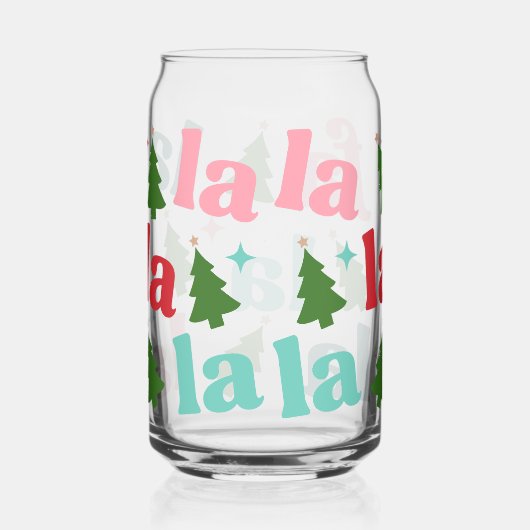 Retro Heldere Kerstboom Fa La Blikvorm Glas (Rechts)