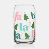 Retro Heldere Kerstboom Fa La Blikvorm Glas (Links)