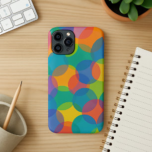 Retro Heldere Kleuren Amorfe Vormen Kunstpatroon iPhone 11Pro Max Hoesje