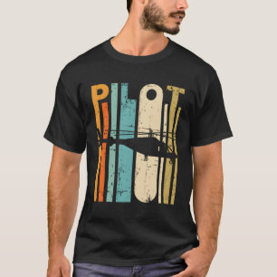 Retro Helikopter Aviator Huey Pilot Helico T-shirt