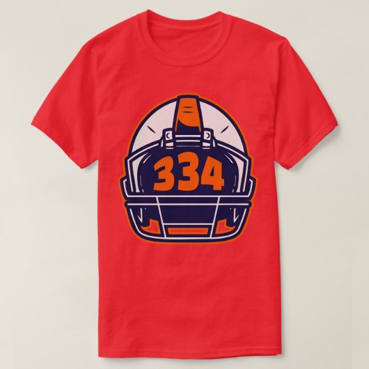 Retro Helmet 334 Netnummer Auburn Alabama T-shirt (Design voorkant)
