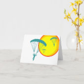 retro hemelduikers kaart (Gele Bloem)