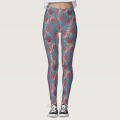 Retro Hemelse Zon en MaanRetro hemels Leggings (Voorkant)