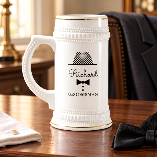 Retro Heren Bruidsjonker Cadeau Bierpul