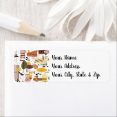 Retro Herfst A Go-Go Etiket (Insitu)