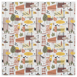 Retro Herfst A Go Stof