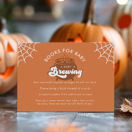 Retro Herfst Baby Brouwboek Invoegen Informatiekaartje