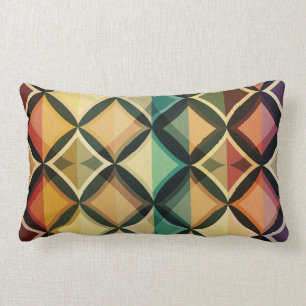 Retro, herfst bladkleuren, , trendy, patroon, kubu kussen