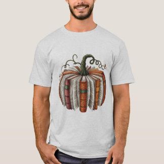 Retro Herfst Boek Pompoen PNG: Halloween Teacher S T-shirt