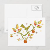 Retro Herfst Briefkaart (Voorkant / Achterkant)