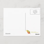 Retro Herfst Briefkaart (Achterkant)