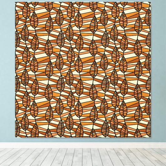 Retro Herfst Canvas Print (Insitu (Houten vloer))