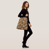 Retro Herfst Cross-Body Tas (Op model)