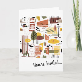 Retro Herfst gaan-gaat Kaart