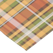 Retro herfst geruite  fijn streepjespatroon tafelkleed (Gekanteld)