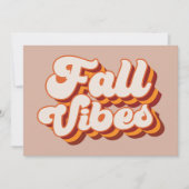 Retro herfst gevoelens kaart (Voorkant)