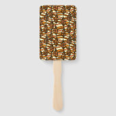 Retro Herfst Hand Fans Handwaaier (Achterkant)