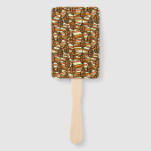 Retro Herfst Hand Fans Handwaaier (Voorkant)