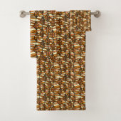 Retro herfst handdoek set (Insitu)
