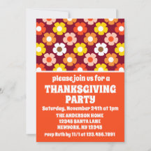 Retro Herfst Herfstbloemen Bourgogne Thanksgiving