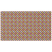 Retro Herfst Herfstbloemen Patroon Blauw Tafelkleed (Voorkant (Horizontaal))