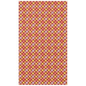 Retro Herfst Herfstbloemen Patroon Bourgogne Tafelkleed (Voorkant)