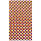 Retro Herfst Herfstbloemen Patroon Paarse Tafelkleed (Voorkant)