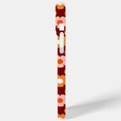 Retro Herfst Herfstbloemen Patroon Rood Case-Mate iPhone Case (Achterkant / Links)