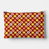 Retro Herfst Herfstbloemen Patroon Rood Etui (Achterkant)