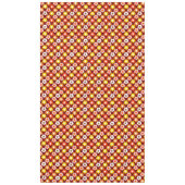 Retro Herfst Herfstbloemen Patroon Rood Tafelkleed (Voorkant)