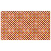 Retro Herfst Herfstbloemen Patroon Rood Tafelkleed (Voorkant (Horizontaal))