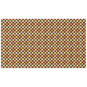 Retro Herfst Herfstbloemen Patroon Zwart Tafelkleed (Voorkant (Horizontaal))