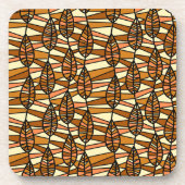 Retro Herfst Kurk-Rug Onderzetters (Voorkant)