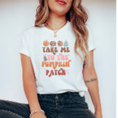Retro Herfst Lover Quote Pumpkin Patch T-shirt