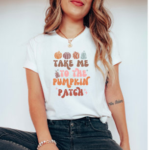 Retro Herfst Lover Quote Pumpkin Patch T-shirt