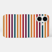 Retro herfst multi-kleurige horizontale gestreepte Case-Mate iPhone case (Achterkant (horizontaal))
