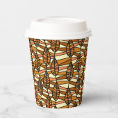 Retro herfst papieren bekers (Links)