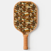 Retro Herfst Pickleball Racket (Voorkant)