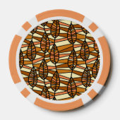 Retro herfst poker chips (Achterkant)