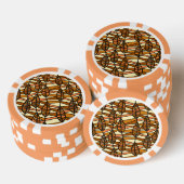 Retro herfst poker chips (Opstapeling)