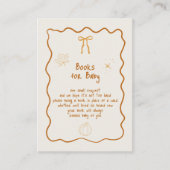 Retro Herfst Schetsboeken voor Baby Enclosure Kaar Informatiekaartje (Voorkant)