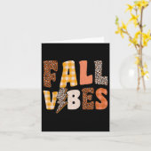 Retro herfst sfeer  kaart (Gele Bloem)