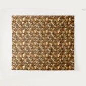 Retro Herfst Tapijt Wandkleed (Voorkant (horizontaal))