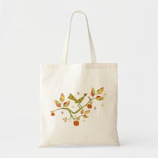 Retro Herfst Tote Bag (Voorkant)
