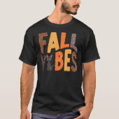 Retro Herfst Vibes Black Cat Happy Najaar Dank T-shirt (Voorkant)